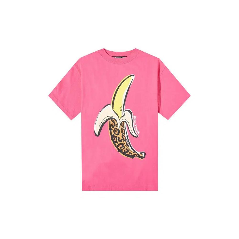 Футболки Palm Angels Banana Classic Tee 'Fuchsia/Yellow' 1