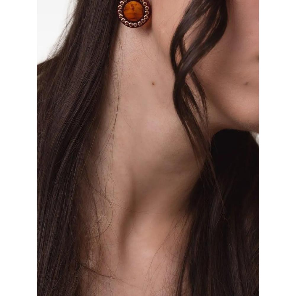 Серьги Garnet Bakelite из желтого золота 2