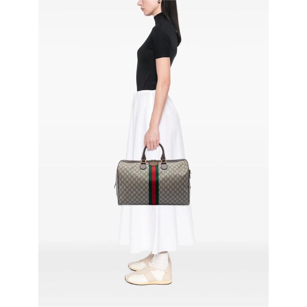 Сумка Ophidia Carry On Duffle Bag Boston с узором GG Supreme и отделкой Web (2016-2026 годы) 2