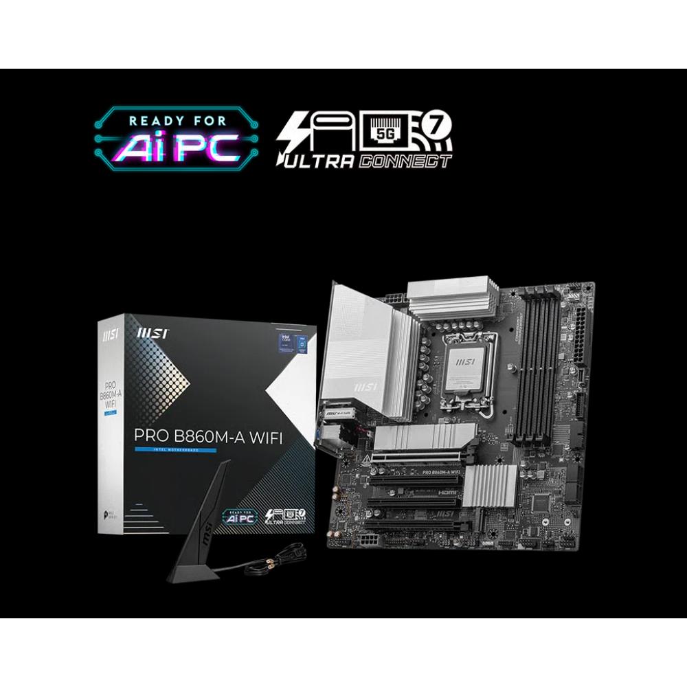 MSI PRO B860M-A WIFI Micro-ATX материнская плата (DDR5) 1