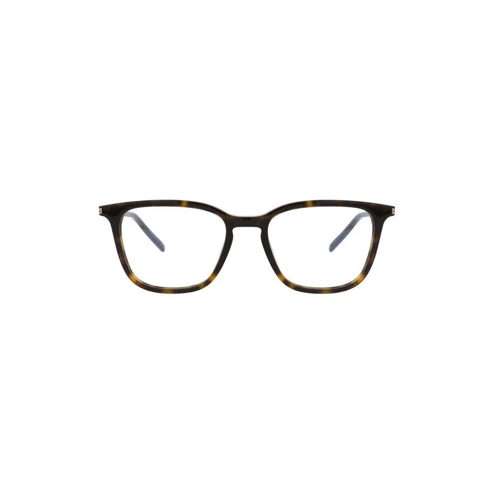Очки Saint Laurent Square-Frame Acetate Optical Frames 'Гавана/Прозрачный' 1