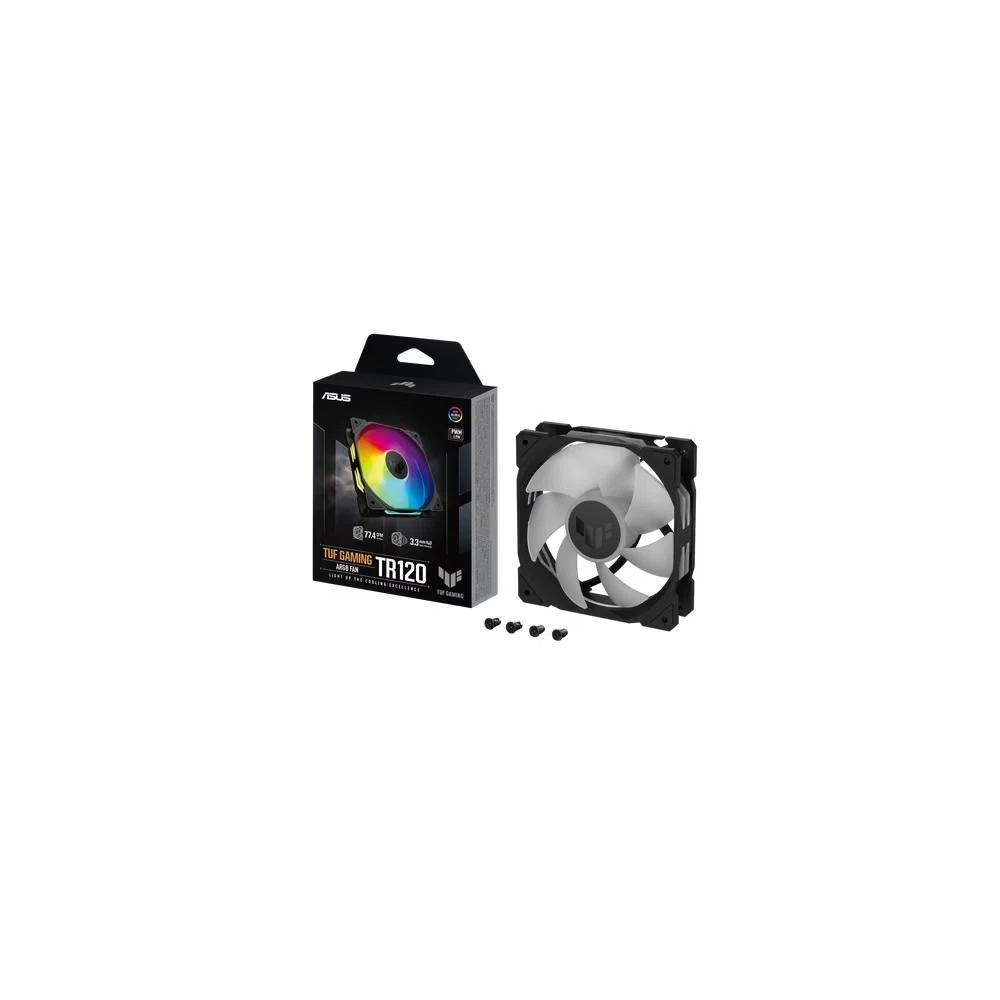 ASUS TUF Gaming TR120 ARGB 120mm вентилятор - Black черный (Single Pack одиночная упаковка) 4
