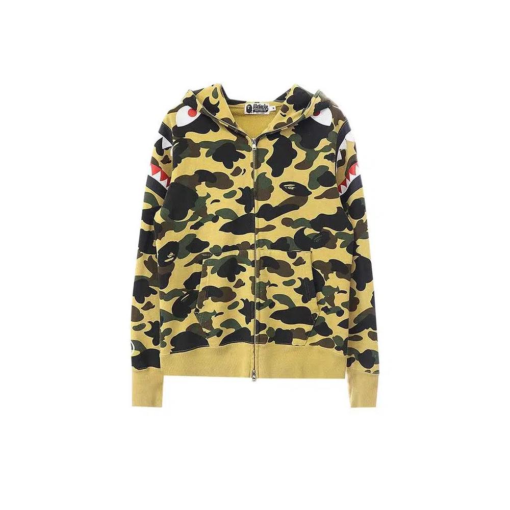 Худи BAPE 1st Camo Shark Shoulder Hoodie «Multicolor» 2