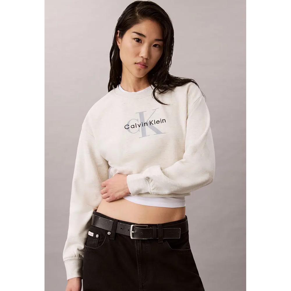 Укороченная толстовка с монограммой - Calvin Klein Jeans 4