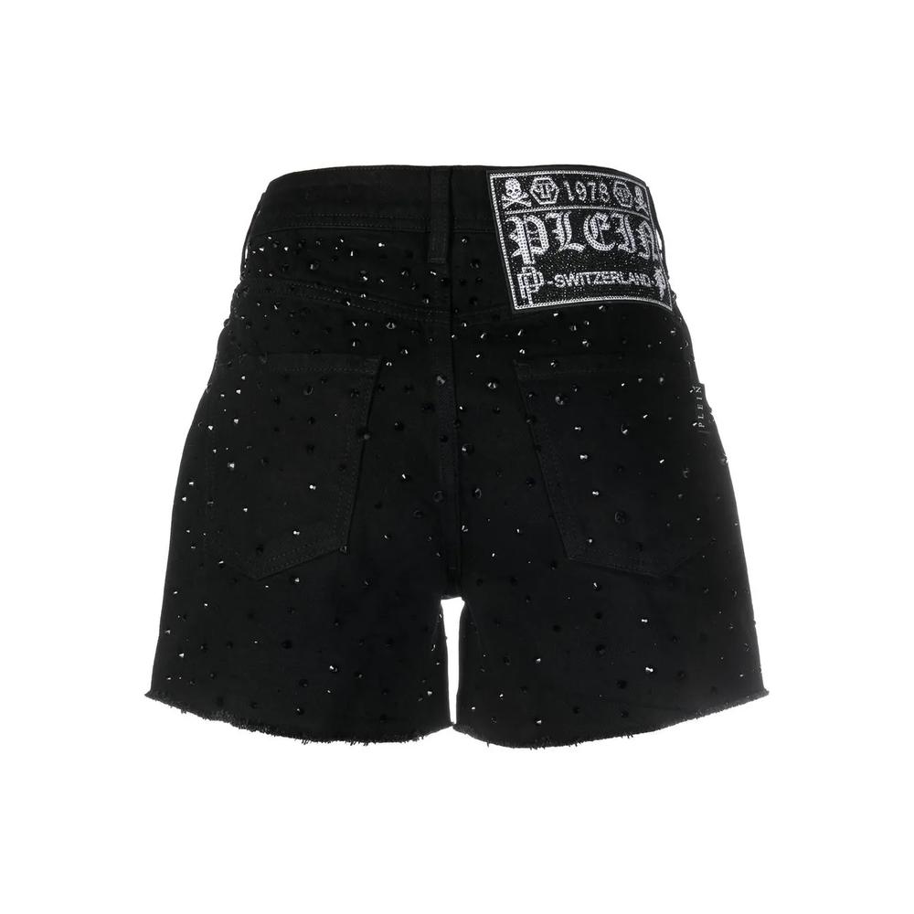 crystal embellished denim shorts 2