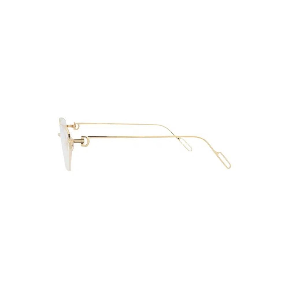 Очки Cartier Cat Eye-Frame Metal Optical Frames 'Золотой/Прозрачный' 3