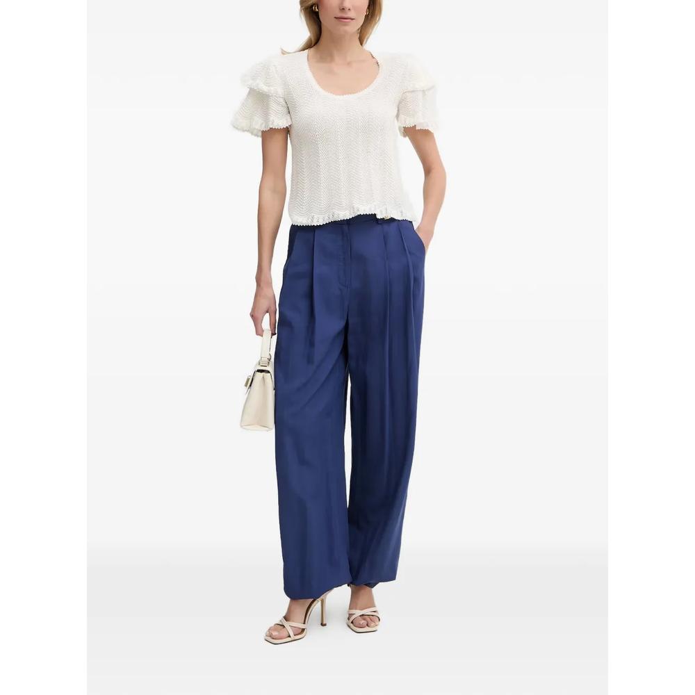 pleated wide-leg trousers 2