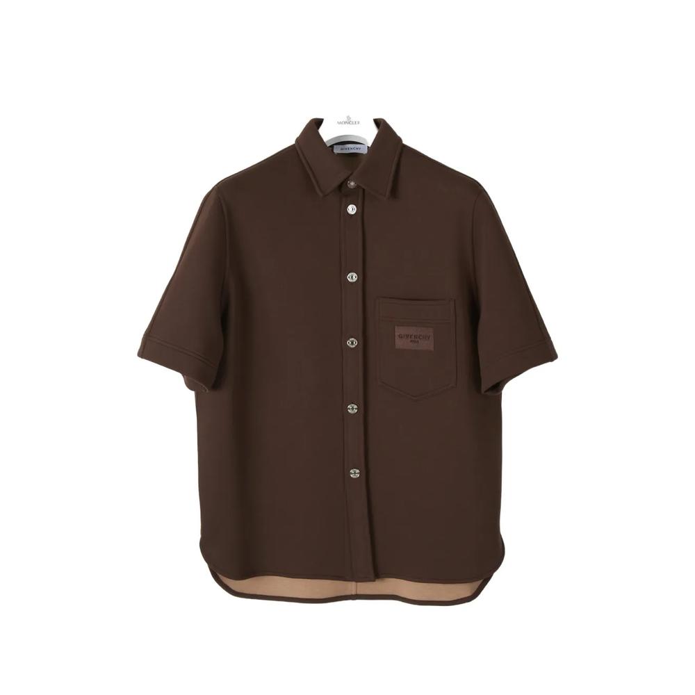 logo-patch short-sleeve shirt 1