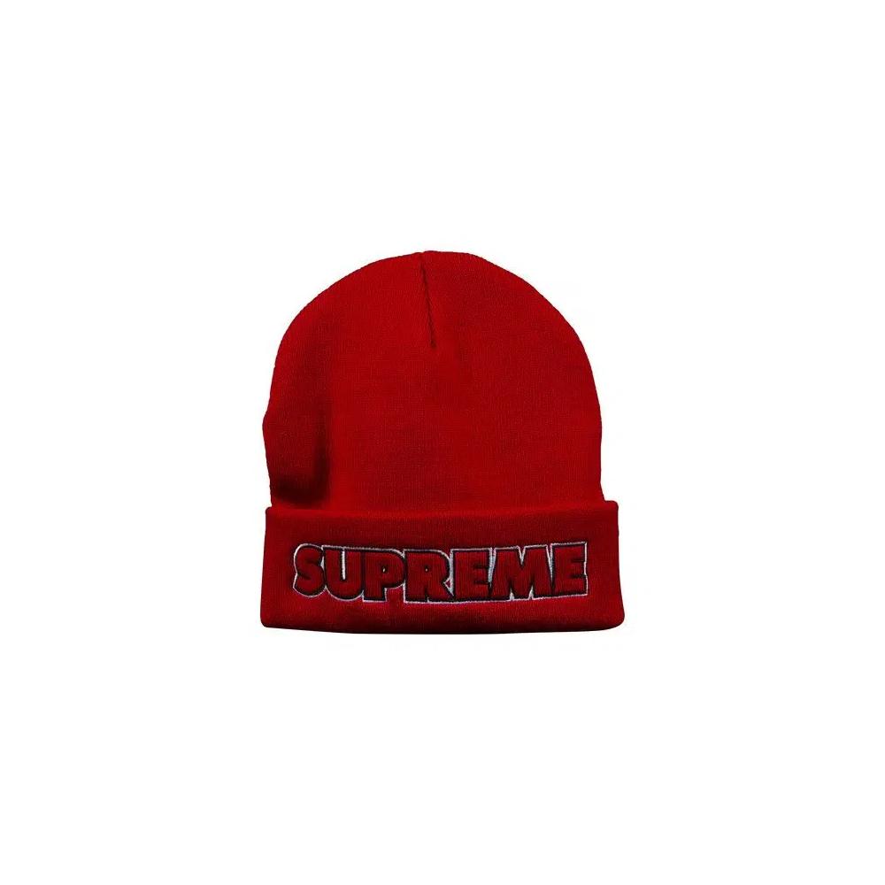 Бини Supreme Outline Beanie 'Красный' 1