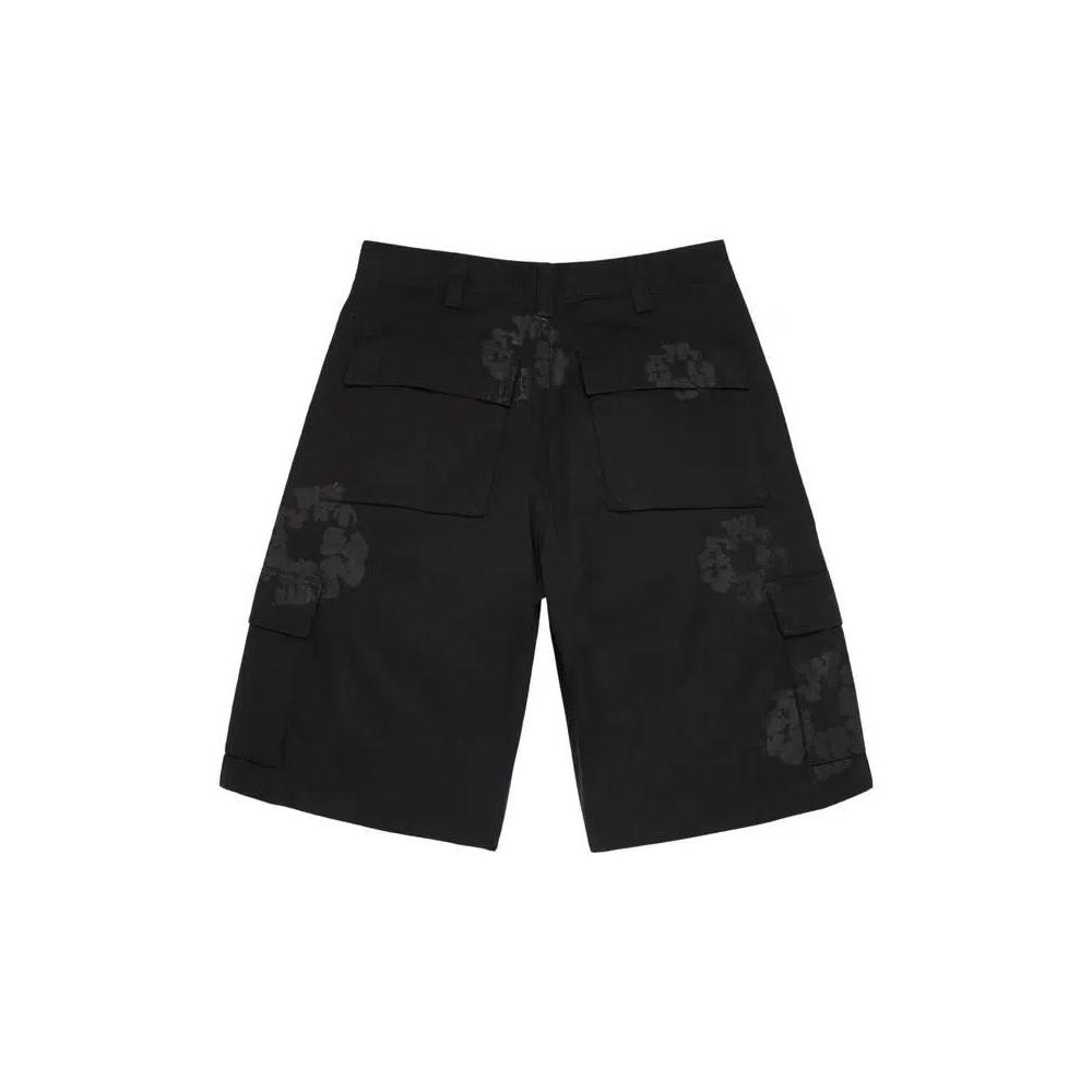 Шорты Denim Tears Mono Wreath Cargo 'Black' 2