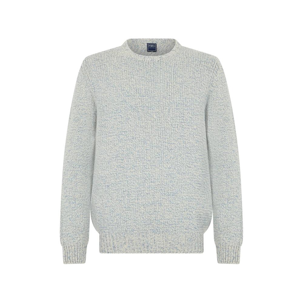 chunky-knit crew-neck sweater 1
