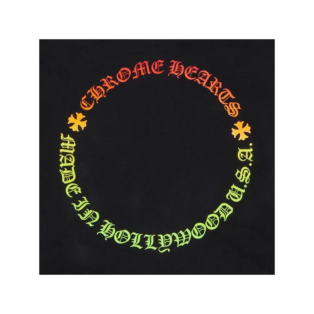 Худи Chrome Hearts Gradient Floral 'Black/Multicolor' 3