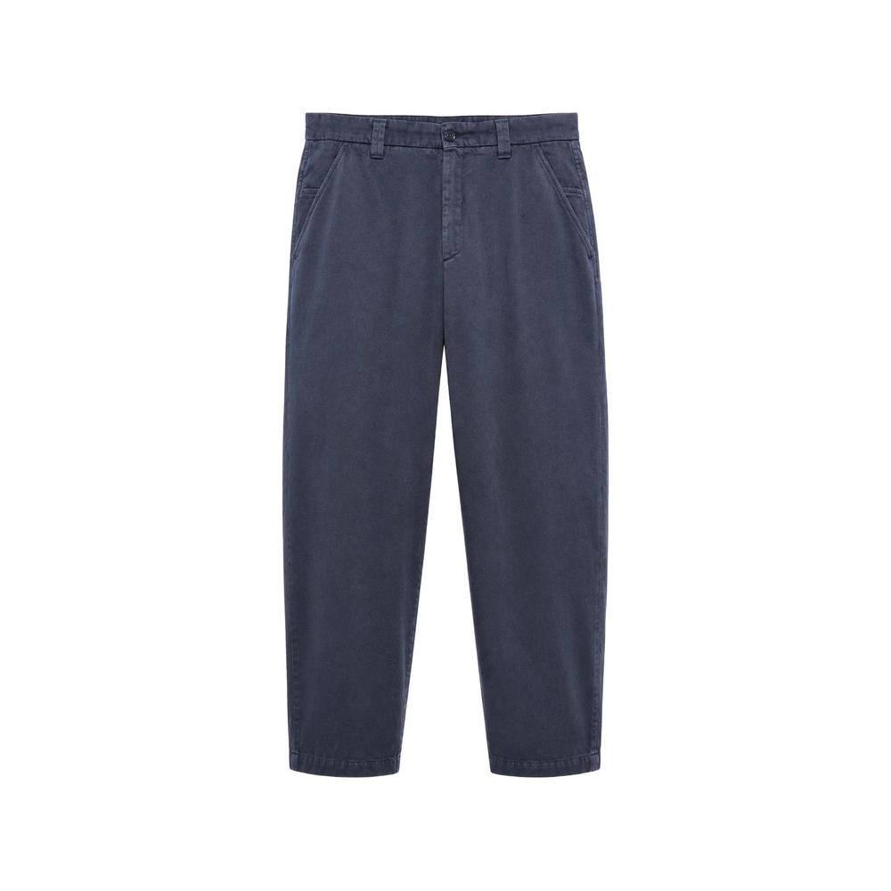 straight-leg cotton trousers 1