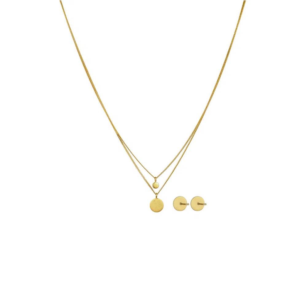 Swarovski® Crystal Coin Set – позолоченное серебро 5