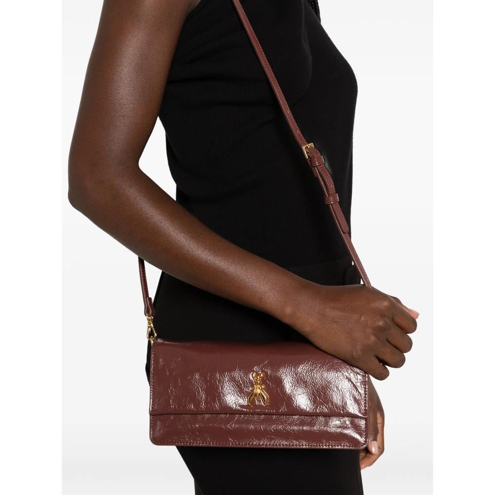 crinkled leather cross body bag 2