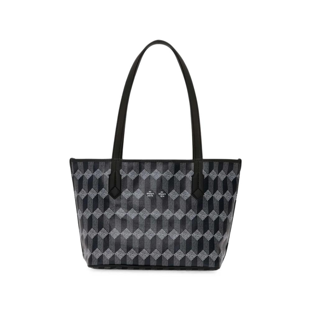 geometric-print leather shoulder bag 3