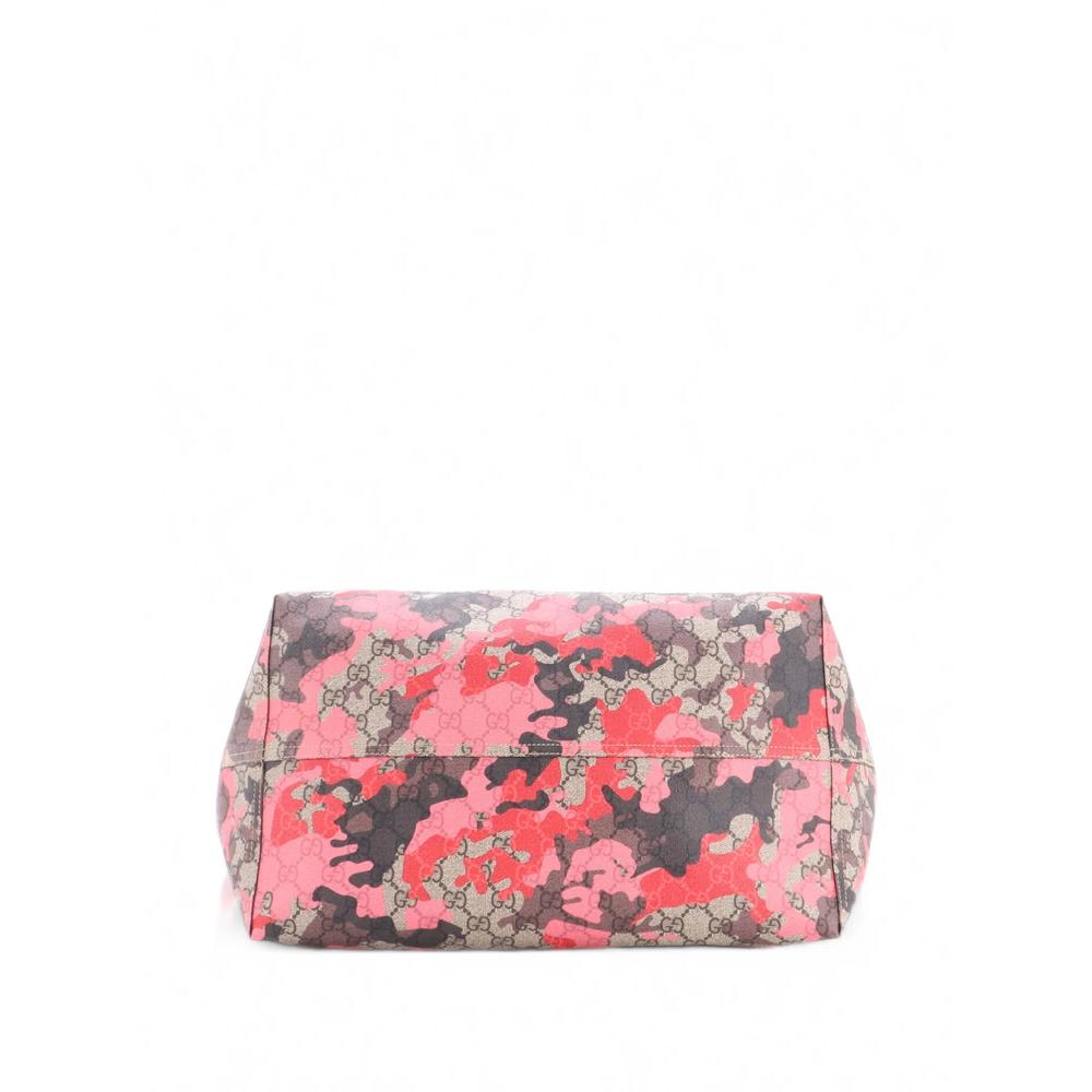 GG Open GG Camouflage Coated Canvas Large tote bag 5