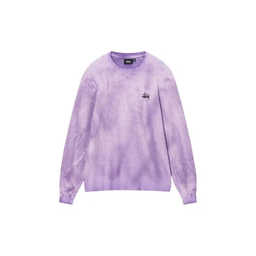 Футболки Stussy Basic Stock Long-Sleeve Thermal 'Lavender' 1
