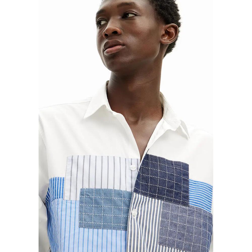 Рубашка Desigual Man с заплатками. 3
