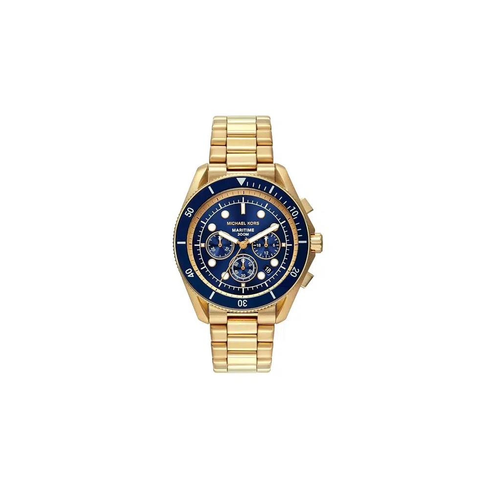 Мужские часы Oversized Maritime с золотым покрытием MK9202 1