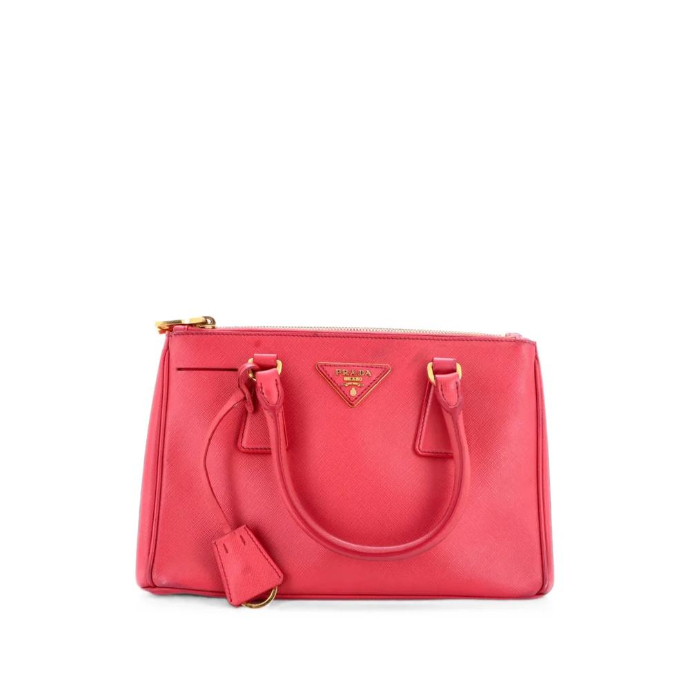 Сумка-сэтчел Bicolor Double Zip Lux Tote из сафьяновой кожи 1