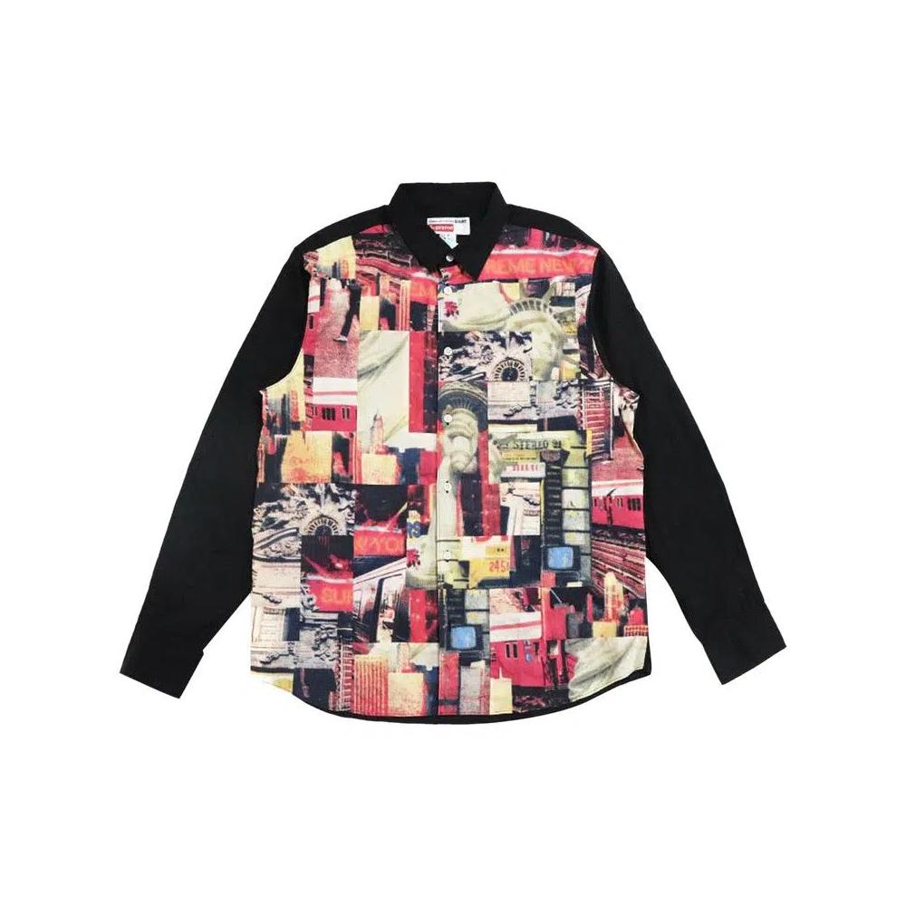 Рубашки на пуговицах Supreme x Comme des Garçons SHIRT Patchwork Button Up Shirt 'Multicolor' 1