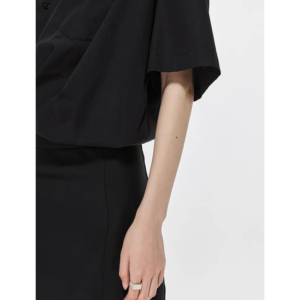 Свободное элегантное платье с коротким рукавом Poplin X-Line 6