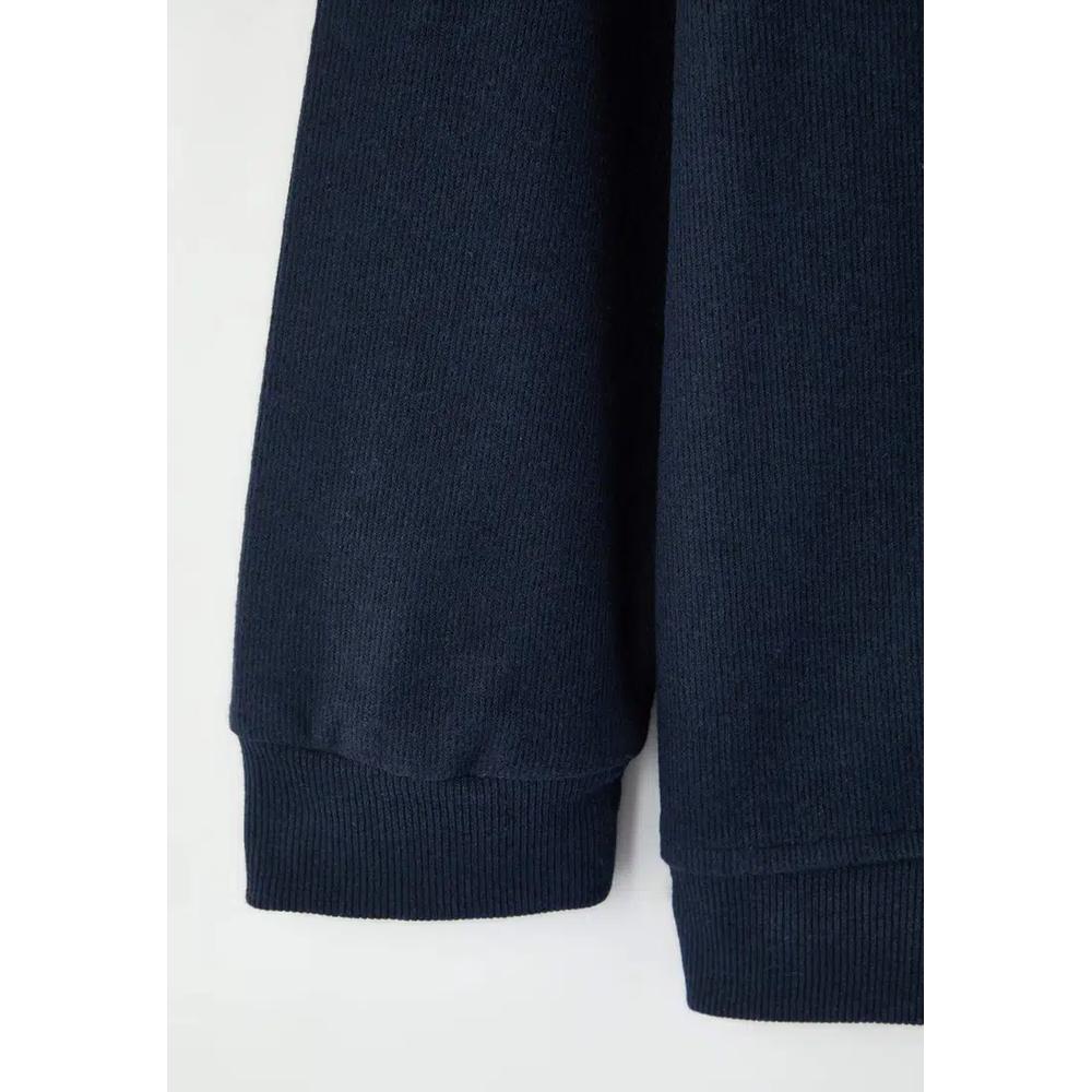 Темно-синий New Oversize/Wide Soft Textured College Unlined Plus Size Sweatshirt Tmnaw26Ao00007 4
