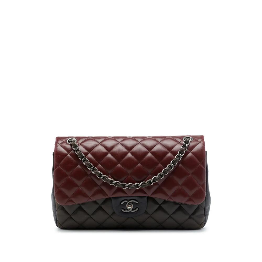 Сумка на плечо Jumbo Classic Tricolor Lambskin Double Flap (2013-2014 годы) 1