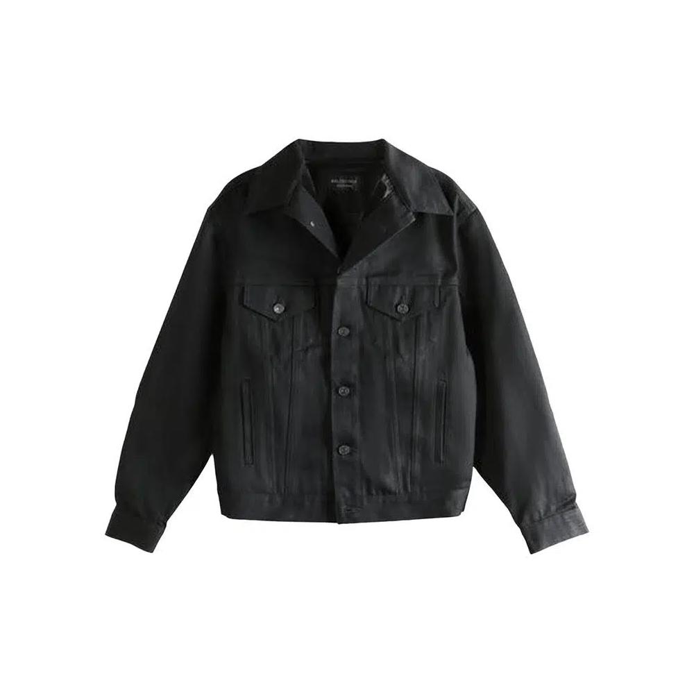 Верхняя одежда Balenciaga Standing Collar Jacket 'Black' 2
