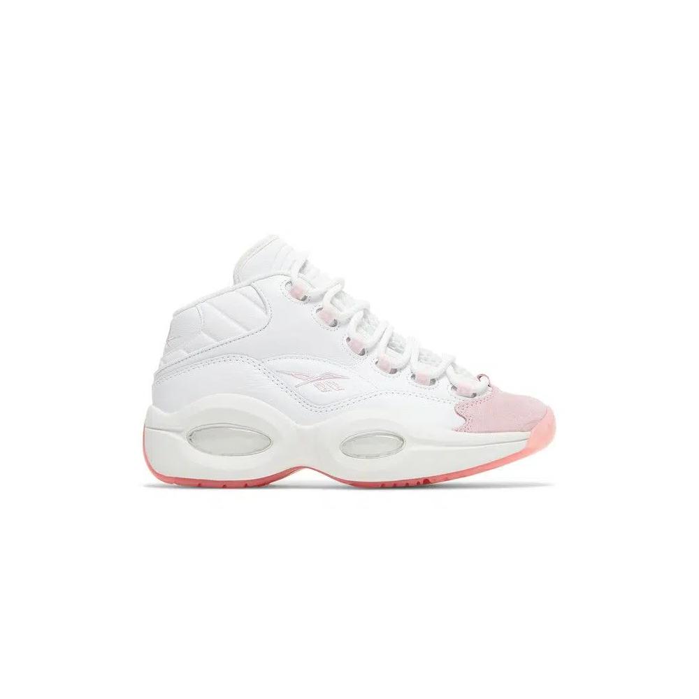 Кроссовки Reebok Question Mid Big Kid 'Pink Toe' 1