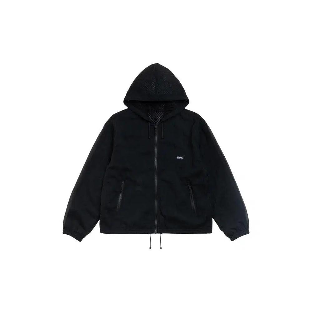 Куртки Stussy Layered Mesh Hooded Jacket 'Черный' 1