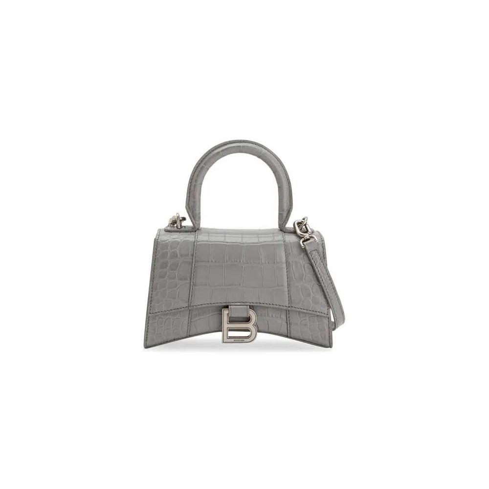 Сумки через плечо Balenciaga Hourglass Top Handle Xs 'Серый' 1