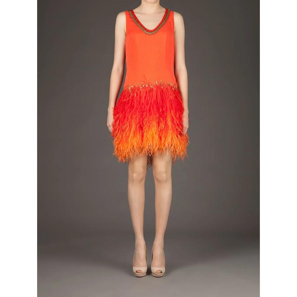 feathered jersey dress 2