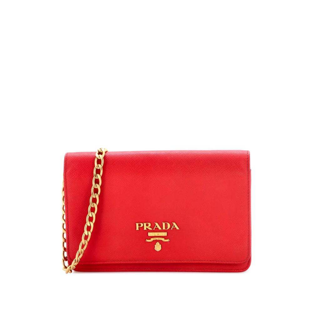 Сумка через плечо Chain Wallet Saffiano Leather 1