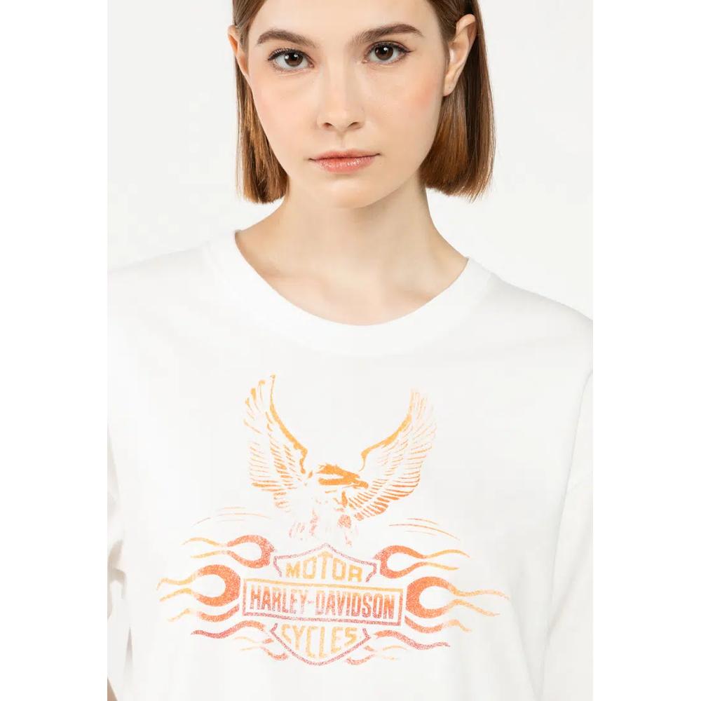 Harley-Davidson® Футболка Flaming Eagle свободного кроя 3
