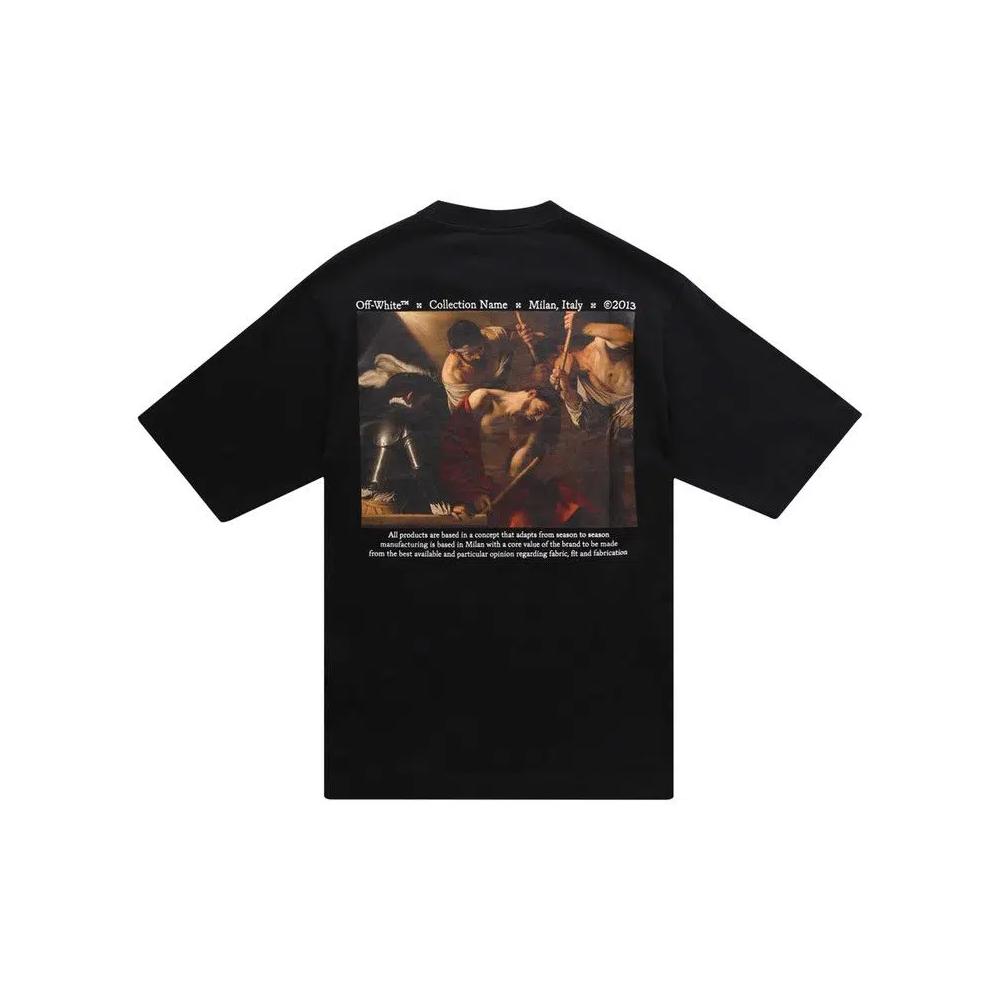Футболки Off-White Caravaggio Crowning Skate Tee 'Black/White' 2