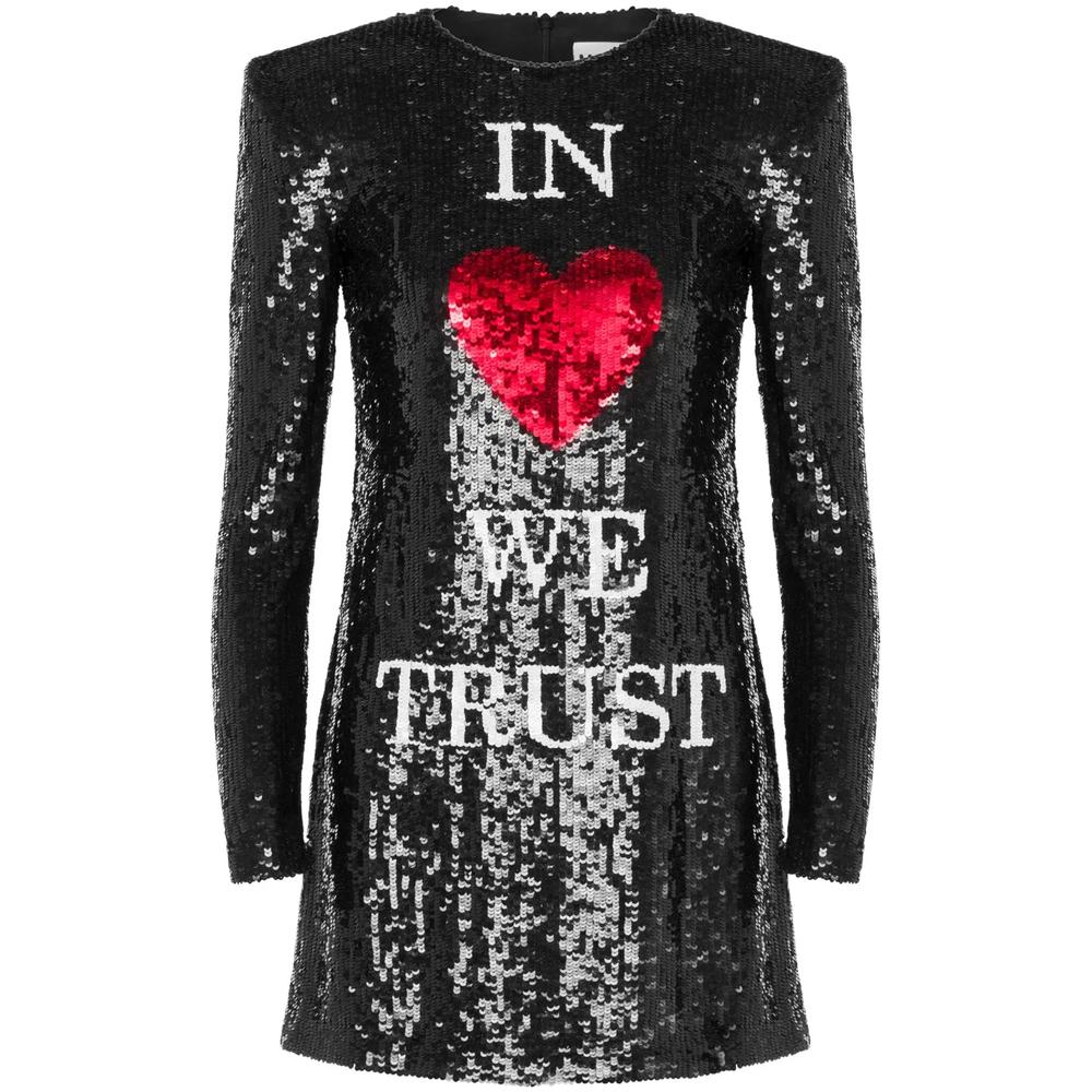 Платье мини In Love We Trust с пайетками 1