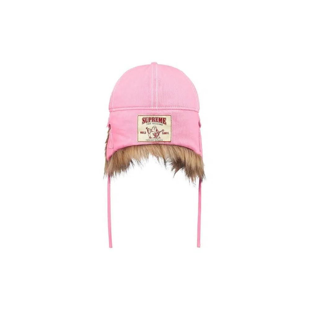 Кепки Supreme x True Religion Earflap 5-Panel 'Pink' 2