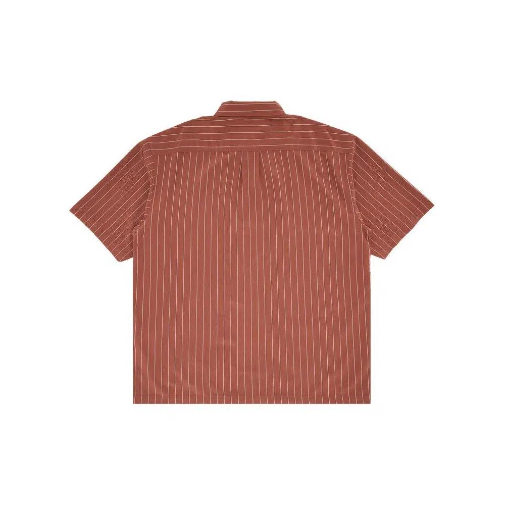 Пижамы Supreme Stripe Short-Sleeve Pajama Shirt 'Brown' 2