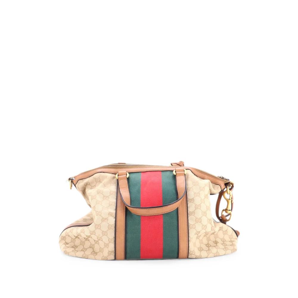 Сумка-тоут Rania Convertible Top Handle Bag Web GG Canvas среднего размера 1