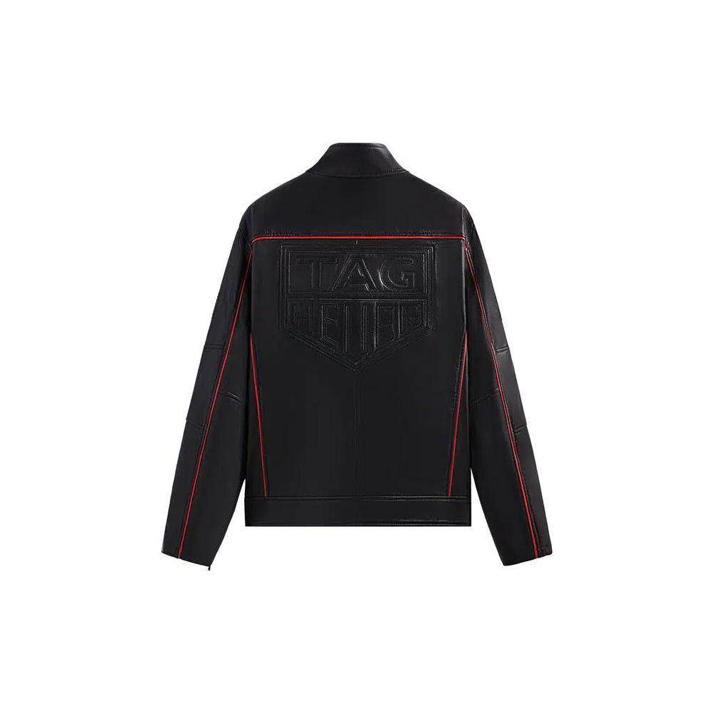 Кожаные куртки Kith x TAG Heuer Formula Leather Racing Jacket 'Black' 2