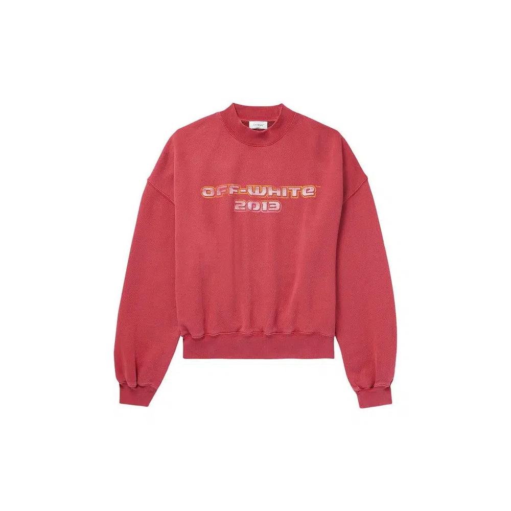 Свитеры Off-White Digit Bacchus Over Crewneck 'Рио Ред/Мультиколор' 1