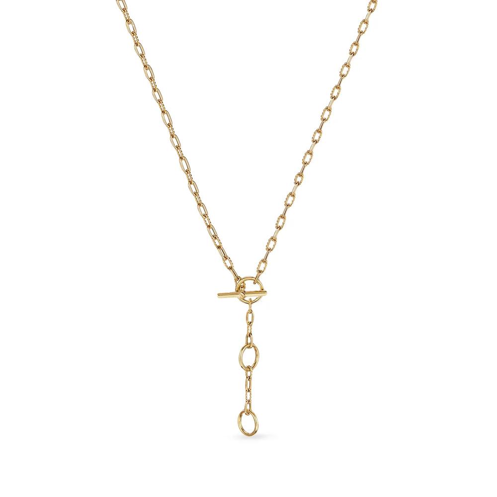 Колье  DY Madison Three Ring из желтого золота 1