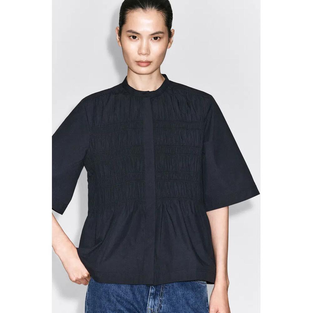 RUCHED Хлопковая блуза 5