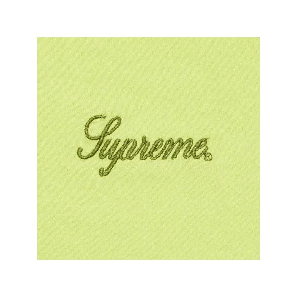 Футболка Supreme Washed Script Short-Sleeve Top 'Лайм' 2