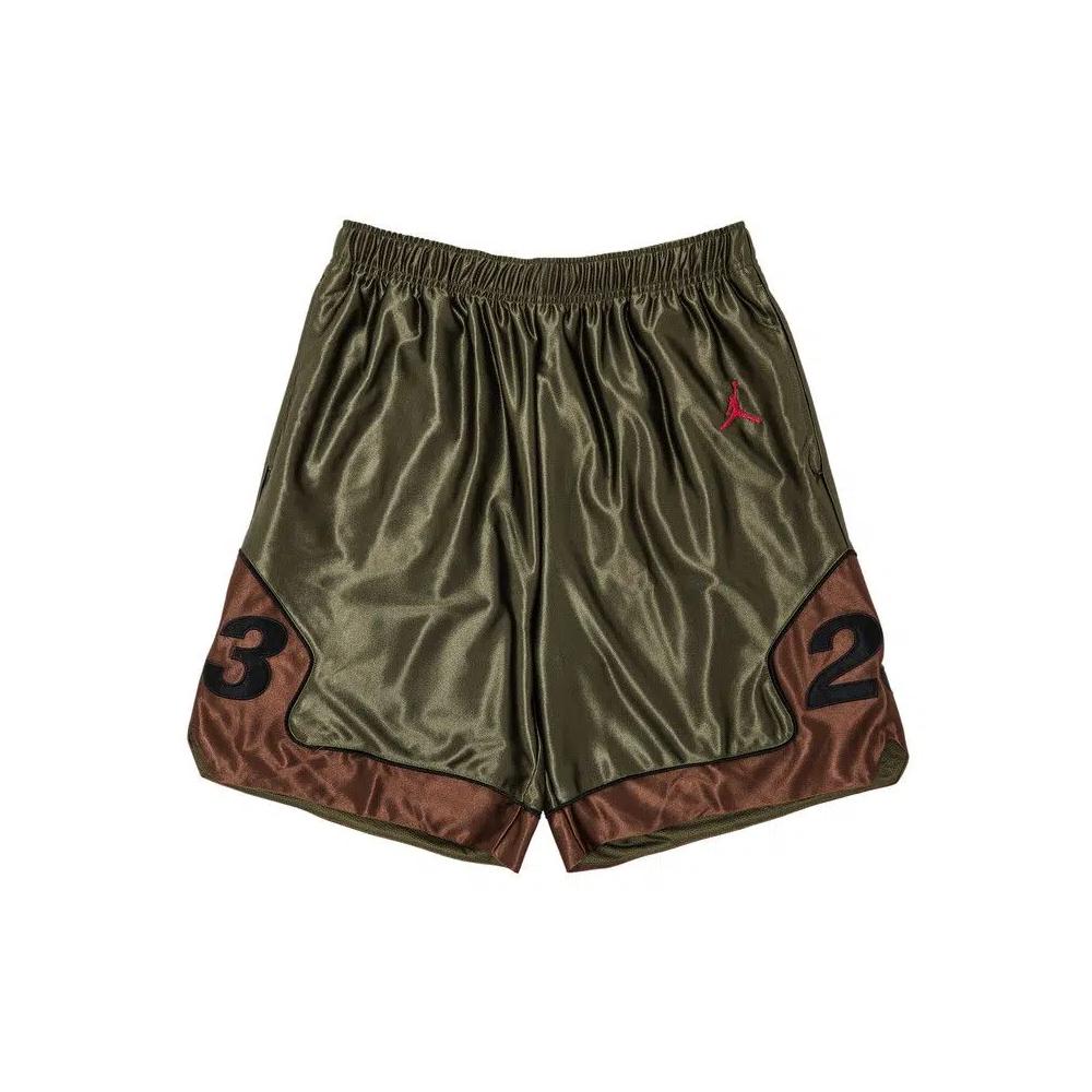Шорты Supreme x Jordan Warm Up Short «Olive» 1