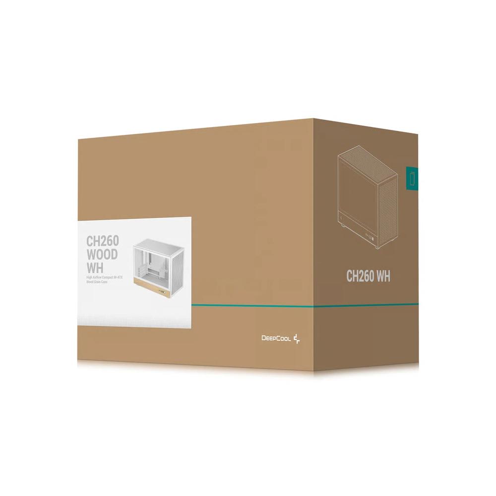 DEEPCOOL CH260 WOOD WH Micro-ATX корпус - White 7