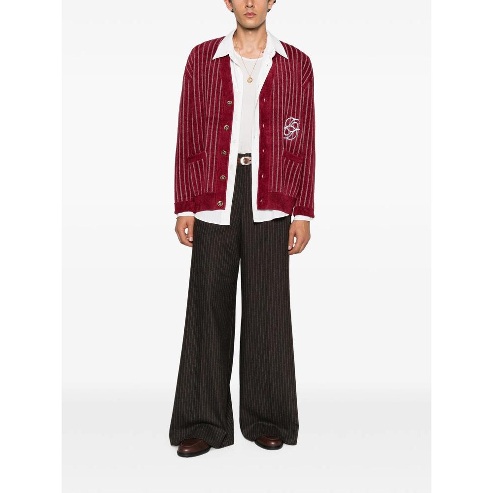 Mirror monogram pinstripe cardigan 2