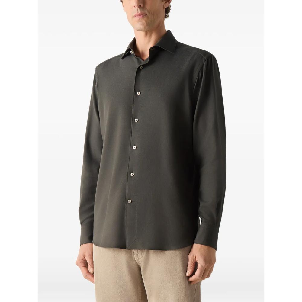 dark olive green Cashco shirt 3